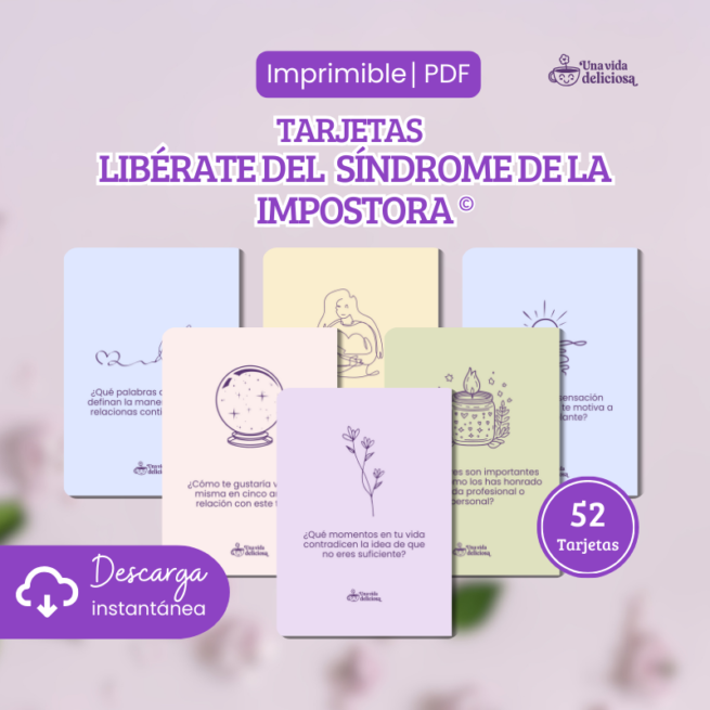 tarjetas imprimibles síndrome de la impostora