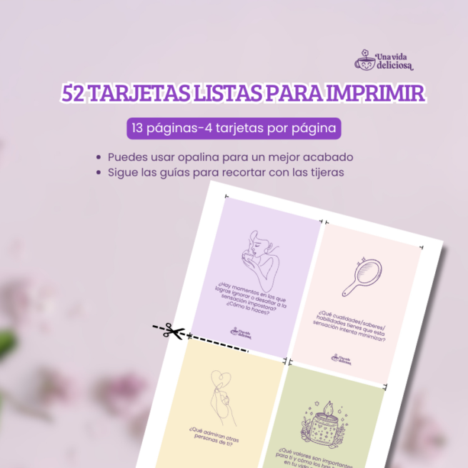 Tarjetas Imprimibles: Libérate del síndrome de la impostora© - Imagen 2